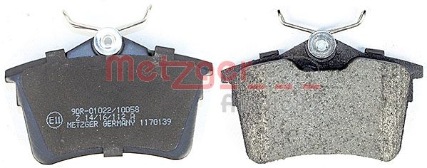 METZGER 1170139 GREENPARTS Bremsbelagsatz, Scheibenbremse